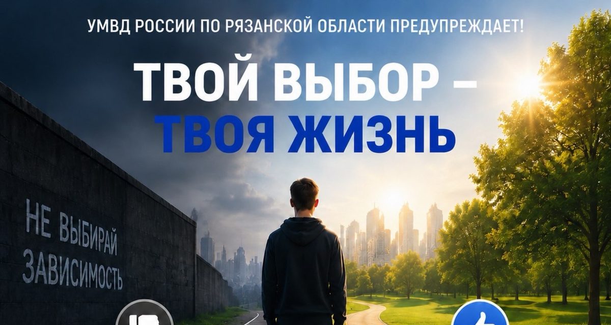УМВД предупреждает рязанцев о манипуляциях, подталкивающих к употреблению наркотиков